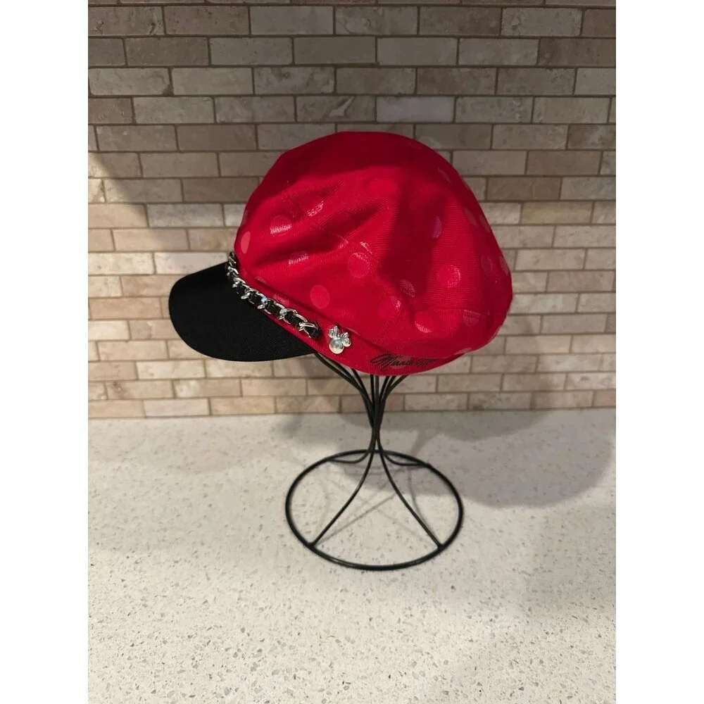 Minnie Mouse Polka‎ Dot Pageboy Cap